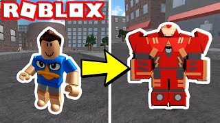 VIREI O HOMEM DE FERRO NO ROBLOX ! 