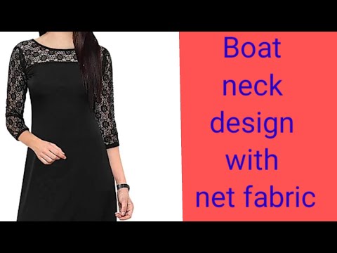 Discover 198+ net frock suit neck design latest
