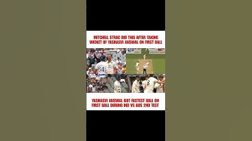Mitchell Starc vs Yashasvi Jaiswal First Ball Wicket vs Australia 2nd Test Match #cricket #bgt
