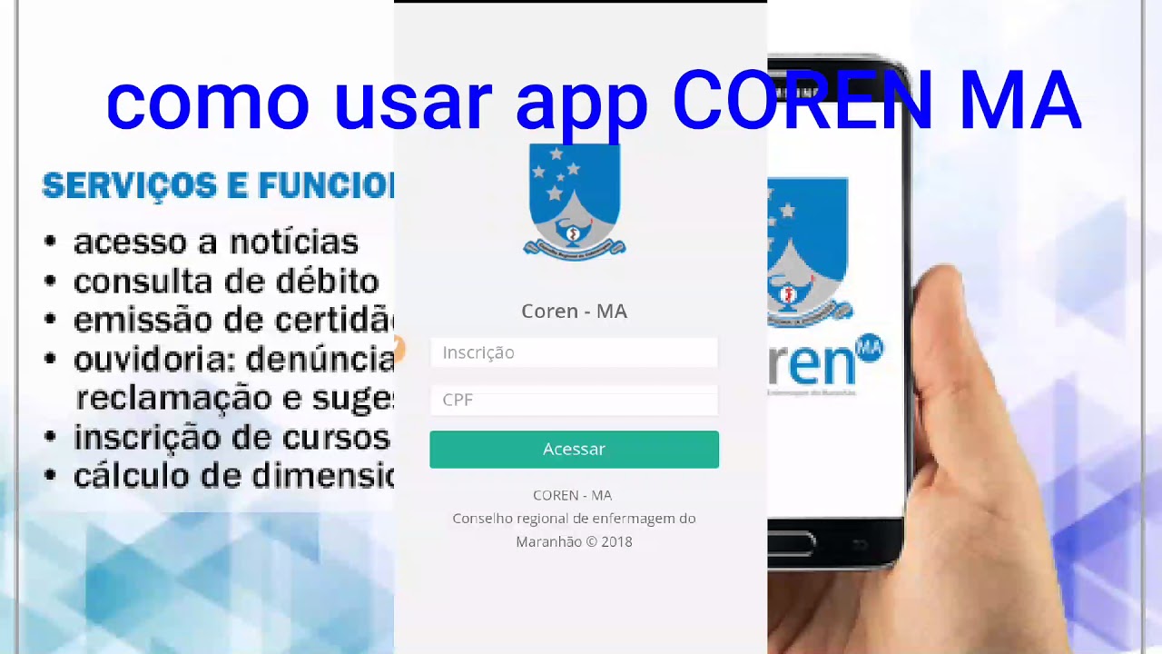 App do Coren Ma - YouTube