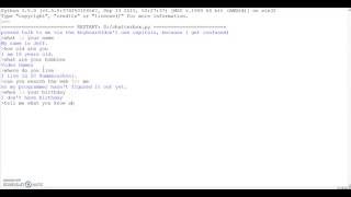 Python ChatterBot With download link|(IC Summerschool)