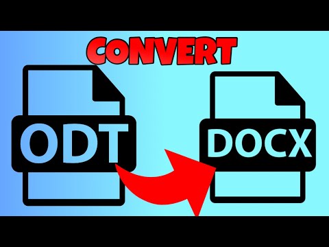 how to convert odt to docx