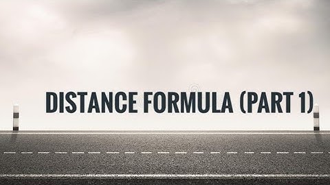 ICSE - CLASS IX - MATHEMATICS - DISTANCE FORMULA (Part 1)
