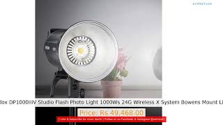 Godox DP1000IIIV Studio Flash Photo Light 1000Ws 24G Wireless X System Bowens Mount Light