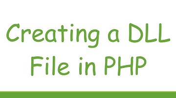 Creating a DLL File in PHP