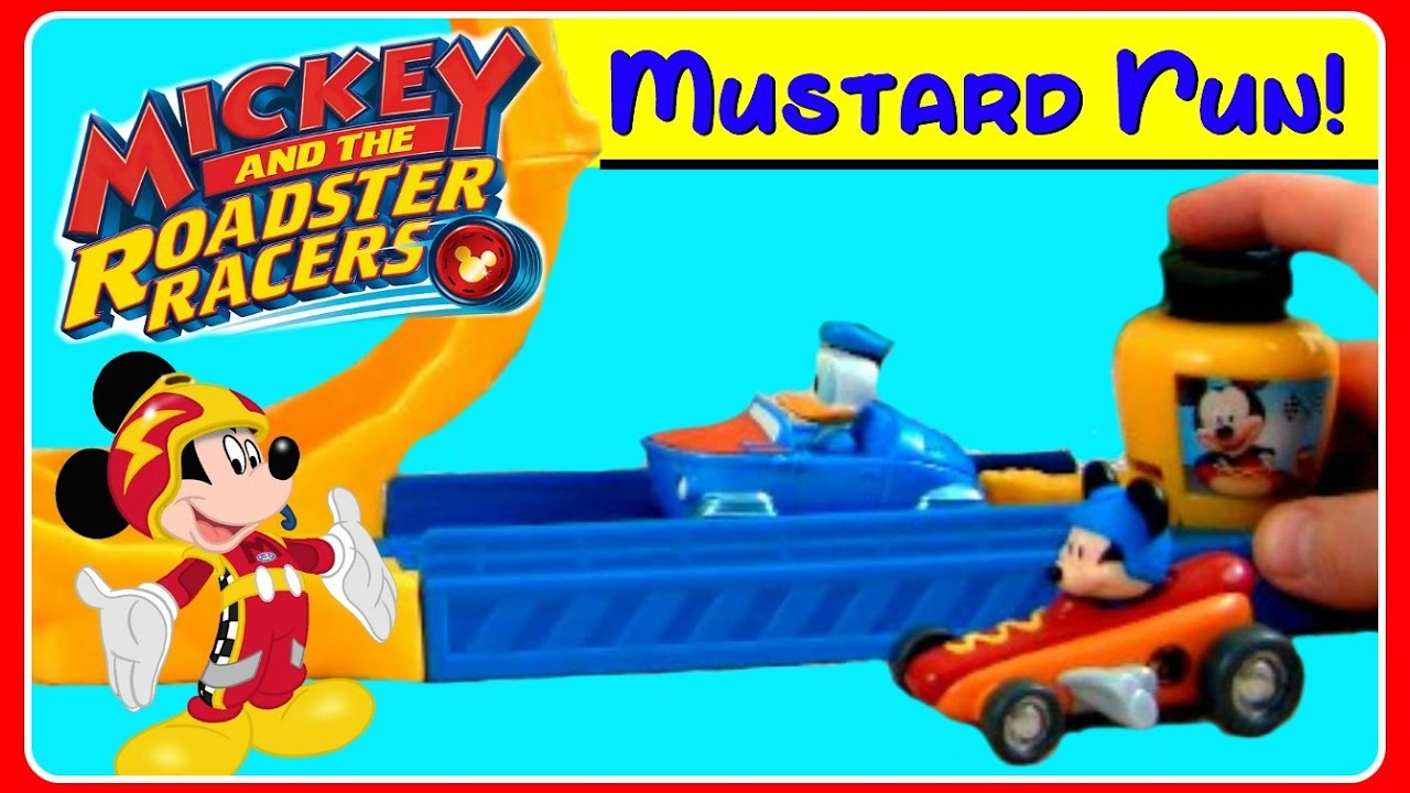Mickey & The Roadster Racers Disney Mustard Run Raceway! NEW Mickey ...