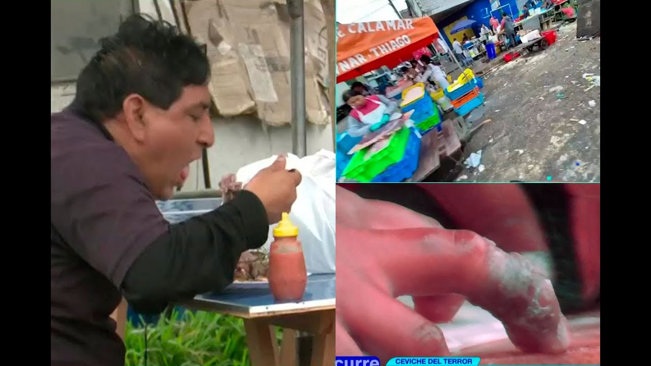 ¡El ceviche del terror! Ingredientes de manjar gastronómico son ofrecidas en condiciones insalubres