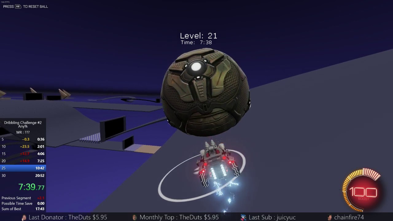 Dribble Challenge 2 Rocket League