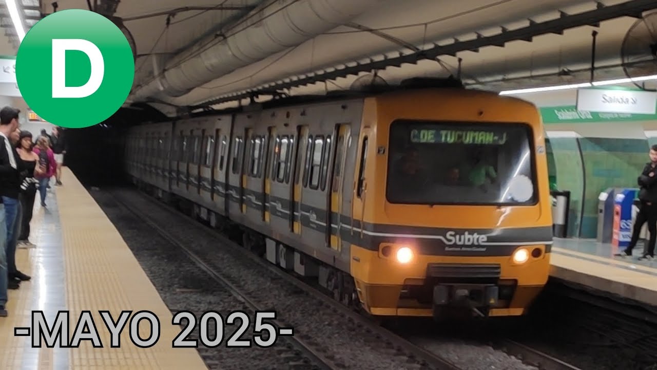 +20 MIN | COMPILADO Formaciones ALSTOM SERIE 100/300, MAYO 2025 | Subte Línea D.