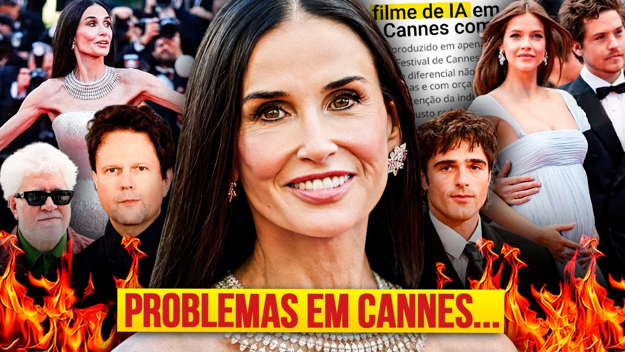 As polêmicas do FESTIVAL DE CANNES: aparições chocantes, filme de IA, o sumiço de HOLLYWOOD e MAIS!
