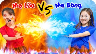 Khi Tôi Có Mẹ Siêu Lửa Vs Siêu Băng ♥ Min Min TV Minh Khoa