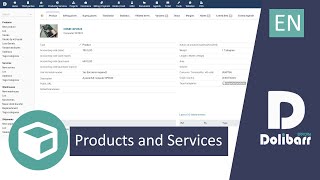 Tutorial 5 - EN - Products And Services with Dolibarr ERP CRM screenshot 5