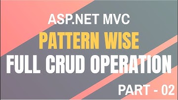 CRUD Operation using ASP.NET MVC [Part 02]