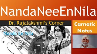 Nanda Nee En Nila | Nanda En Nila |  SPB | Carnatic Notes | Veena Tutorial | Swarams | DrRajalakshm|