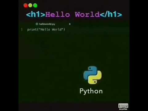 Hello world in various programming languages