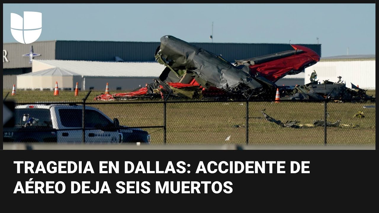 Seis muertos deja el choque de dos aviones militares durante un