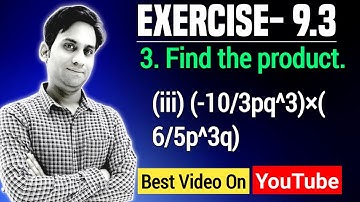 Find the product. (iii) (-10/3 pq^3)(6/5 p^3 q) | class 8 maths chapter 9 exercise 9.3 Q 3(iii)