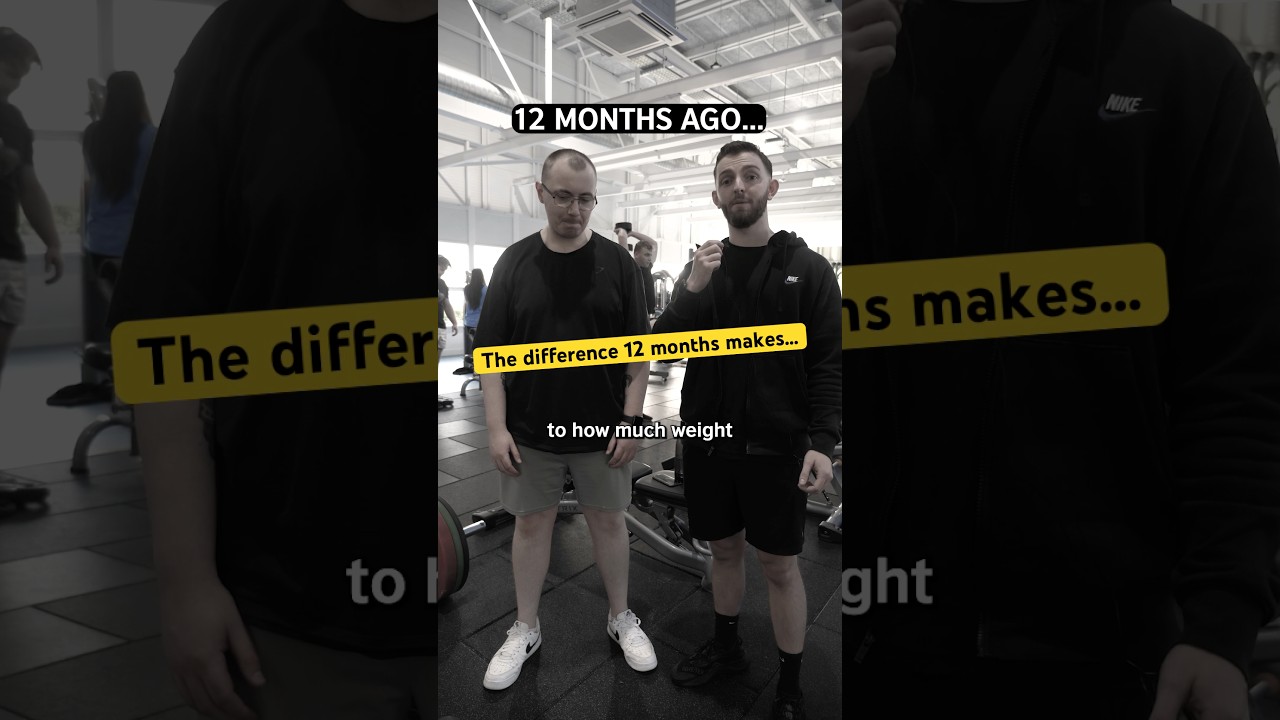 The difference 12 months makes. Watch till the end… #weightloss #transformation #positivity