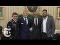 Obama Honors Heroes From Paris Train | The New York Times