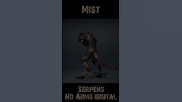 Mistserpens NoArms Brutal 360 #character #rogerkint #3d #animation #gaming #unity #unreal #mist