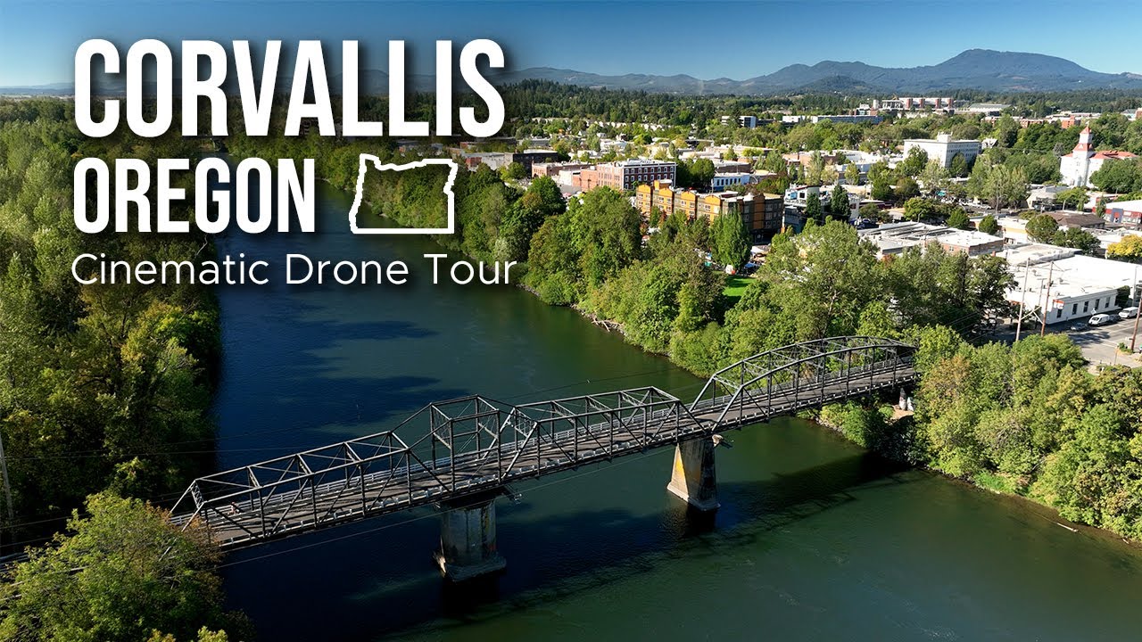 Corvallis Oregon  Cinematic Drone Tour 4k 