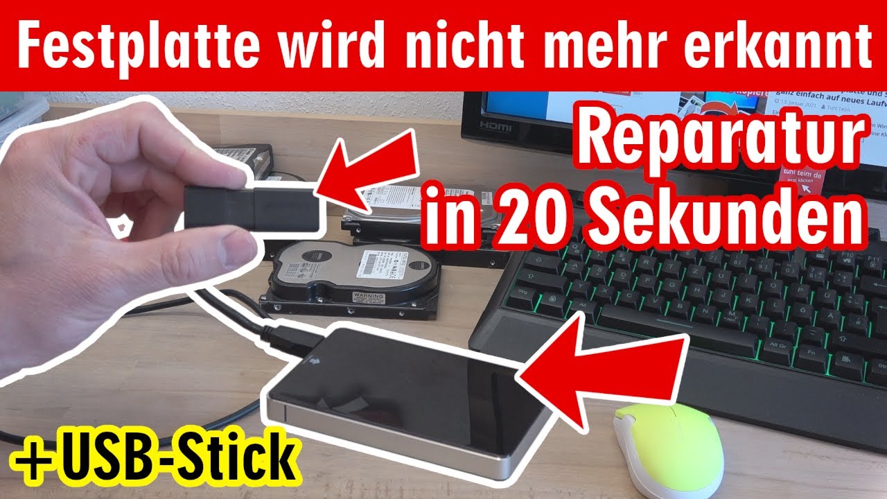 USB-Stick wird nicht erkannt - Problemlösung (Tutorial)