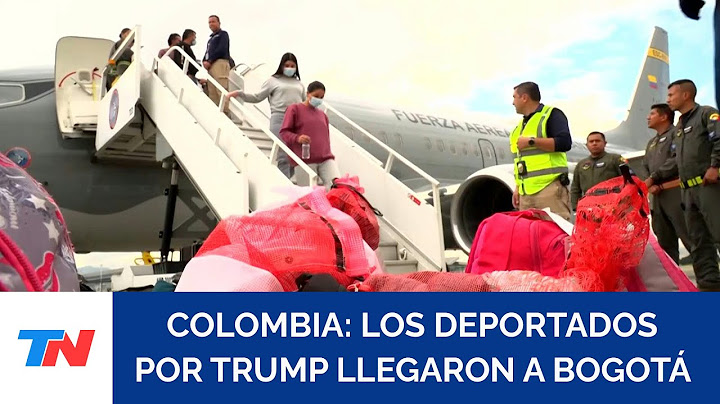 TENSIÓN DIPLOMÁTICA: Colombianos deportados por EE.UU llegaron a Bogotá tras la crisis con Trump