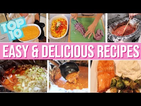 EASY FAMILY DINNER IDEAS + TOP RECIPES // CROCKPOT MEALS // GLUTEN FREE 2019