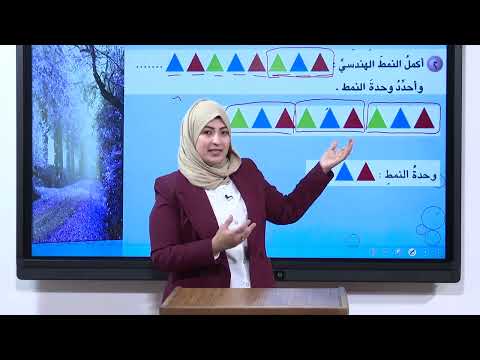 الرياضيات - الخامس الابتدائي - الفصل الثامن , انماط هندسية , الجزء الاول