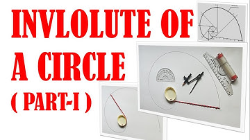 Involute of A Circle - Part I #engineering #engineeringdrawing #curves