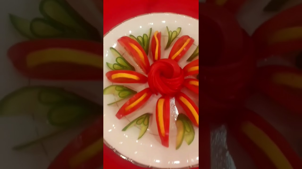 How to make simple and beautiful  plating  art 