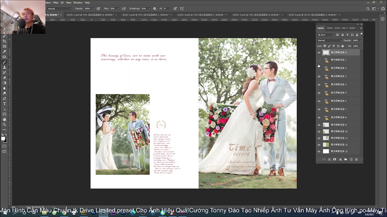 REVIEW & SHARE PSD LAYER THIẾT KẾ ALBUM CƯỚI KÈM TYPO... - youtube