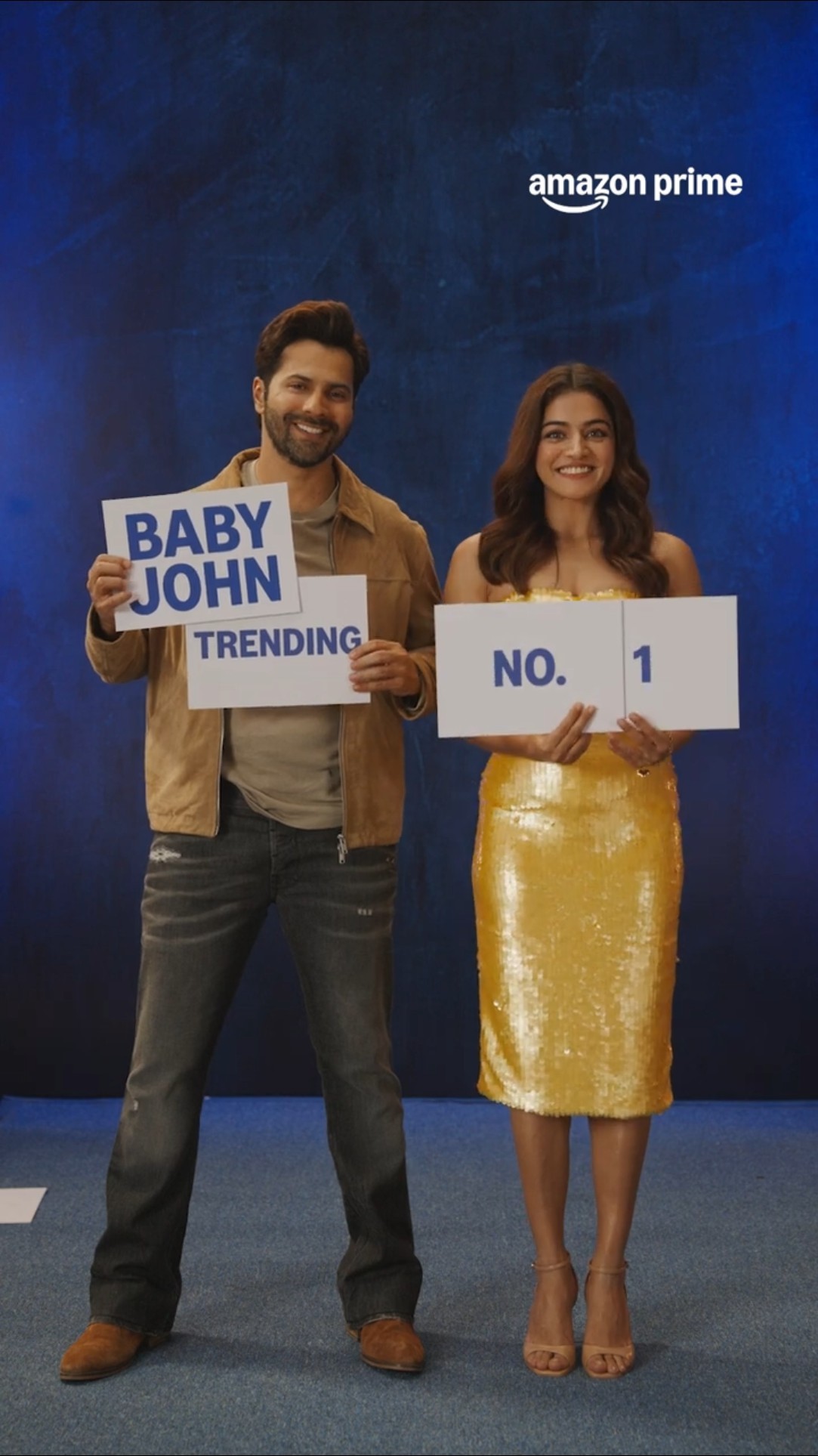 we say 'Baby John' you say '#1' ??| Varun Dhawan, Wamiqa Gabbi | #primevideoindia #shorts