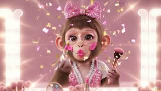 💄 Baby Monkey’s First Makeup Tutorial (Gone Adorably Wrong) 🐒✨💋