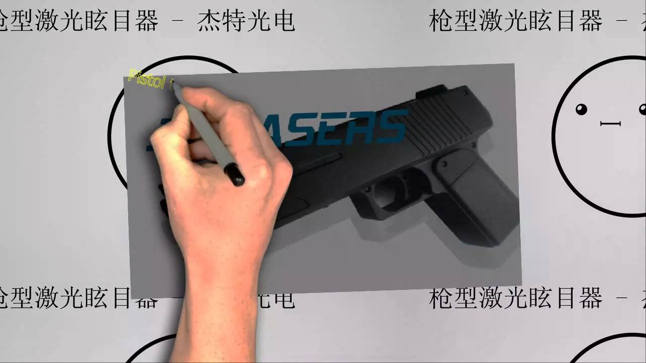 pistol type dazzler lasers jetlasers, alaxy technologies