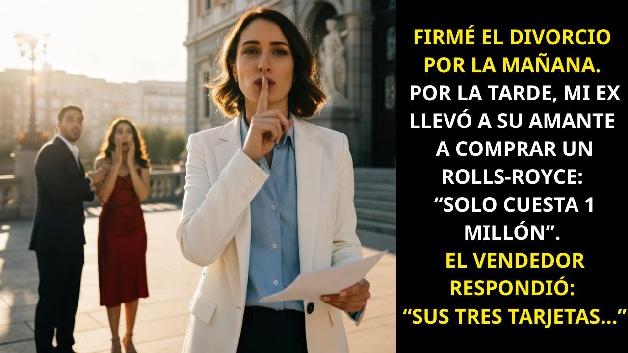 Divorcio En La Mañana💔 Por La Tarde😡 Mi Ex Llevó A Otra A Comprar Un Rolls-Royce🚗 Pero La Tarjeta...