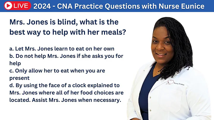 LIVE CNA Practice Test with Nurse Eunice - Part 1