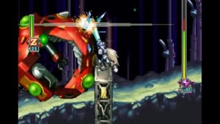 Mega Man X6 - Blaze Heatnix stage - Xtreme mode, no damage/weapons, Black Zero