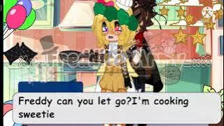 'Overworking himself'[]Gacha skit[] Freddy x Chica[] Fnaf Gacha Universal video[]