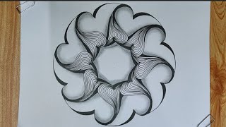 Pattern 506|Zentangle|Zentangle art|Zendoodle art|Zenfloral art|Doodle art|Floral art|Zendala art