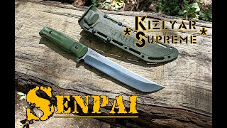 Туристический нож SENPAI от фирмы Kizlyar Supreme. Выживание. Тест №110