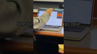 no way she passed the exam like this #midterm #college #collegehacks
