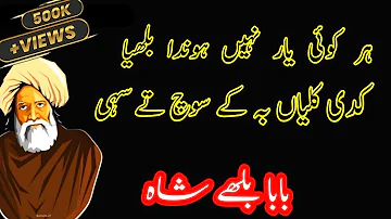 Baba Bulleh Shah Punjabi Poetry| Bulleh Shah Shayari| Bulleh Shah KaLam,《 Gody Gity MaL MaL Dhovain》