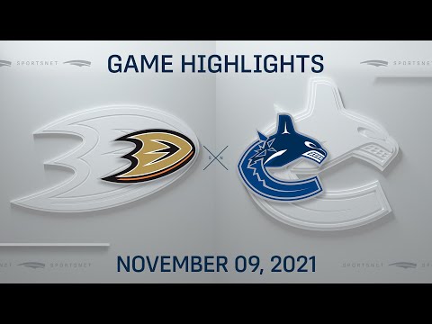 NHL Highlights | Ducks vs. Canucks - Nov 9, 2021