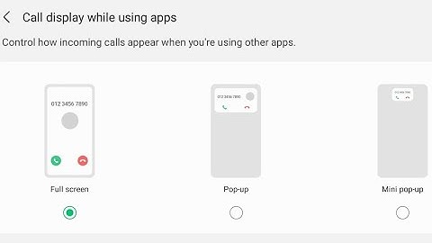 Call display while using other app | Full screen / Pop up / Mini pop up display #technicalissues