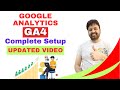 Google analytics ga4 complete setup updated 2024  wordpress  blogger  web stories hindi