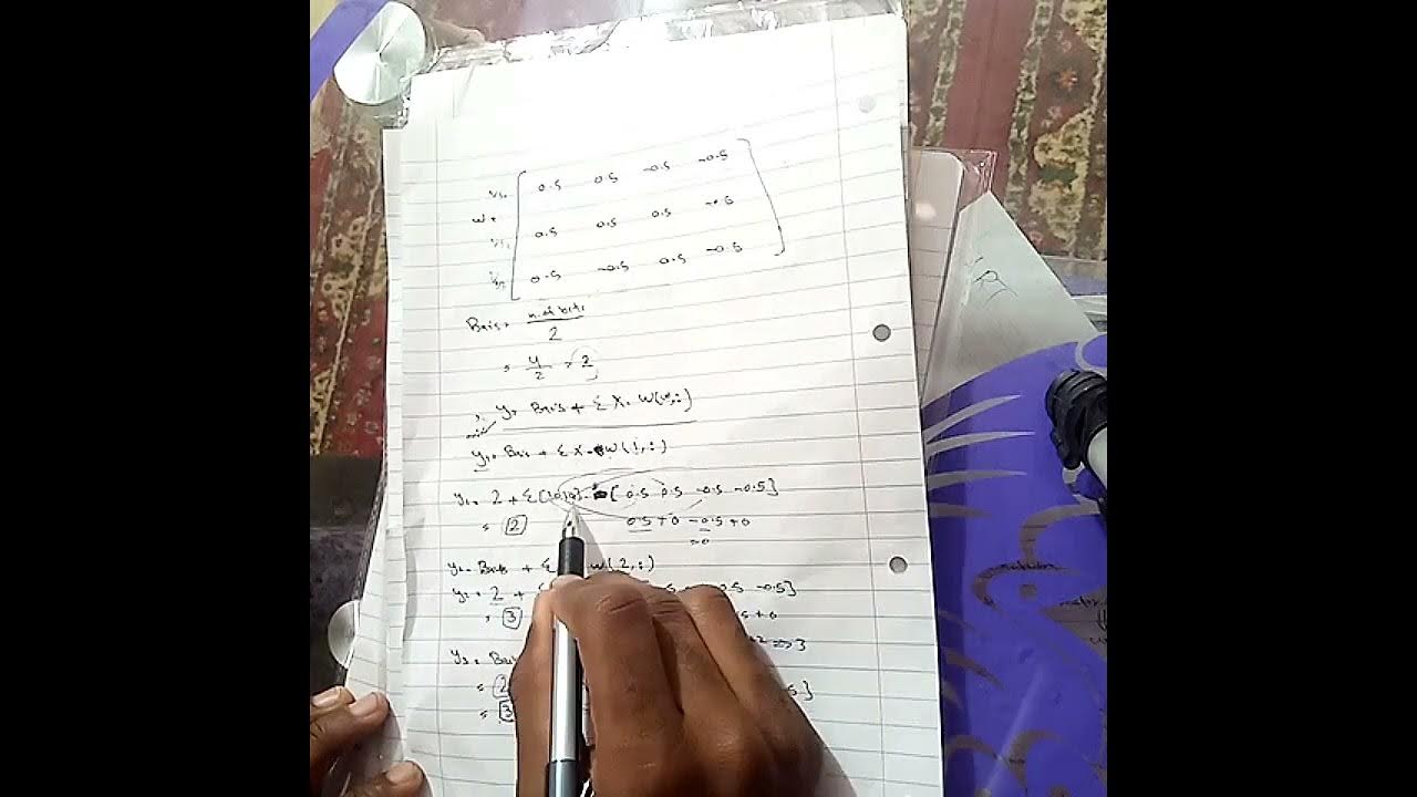 hamming neural network find the testing (maxnet and minimum net) - YouTube