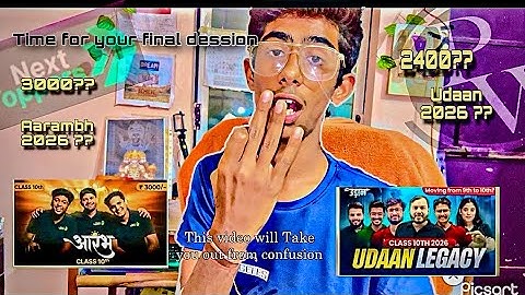 CBSE 10TH GRADER: Aarambh or Udaan? My Batch Reveal🔥✨