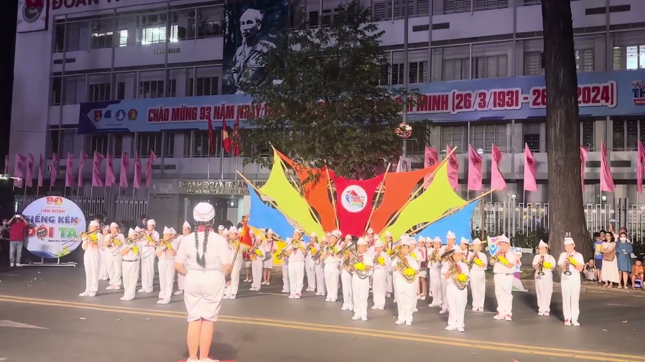 Trường Tiểu Học Phạm Hữu Lầu tham gia Hội thi Tiếng kèn Đội ta cấp Thành phố năm học 2023-2024