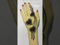 New heart shape mehndi design #shorts #mehndi #henna #mehandi #viral #trending #shortsfeed